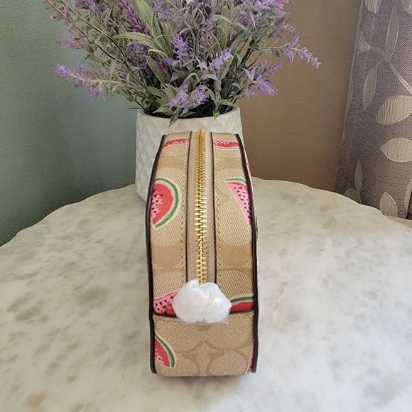 Coach Mini Serena Crossbody in signature canvas with Watermelon print - Picture 10 of 13